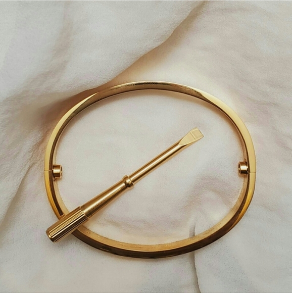 Screw bangle love bangle 18k gold plated - Picture 3 of 8